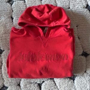 COPY - lululemon all yours hoodie graphic orange